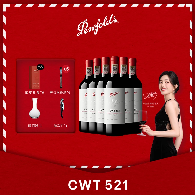 Penfolds奔富CWT521珍藏系列艺术中国产区干红葡萄酒750ml