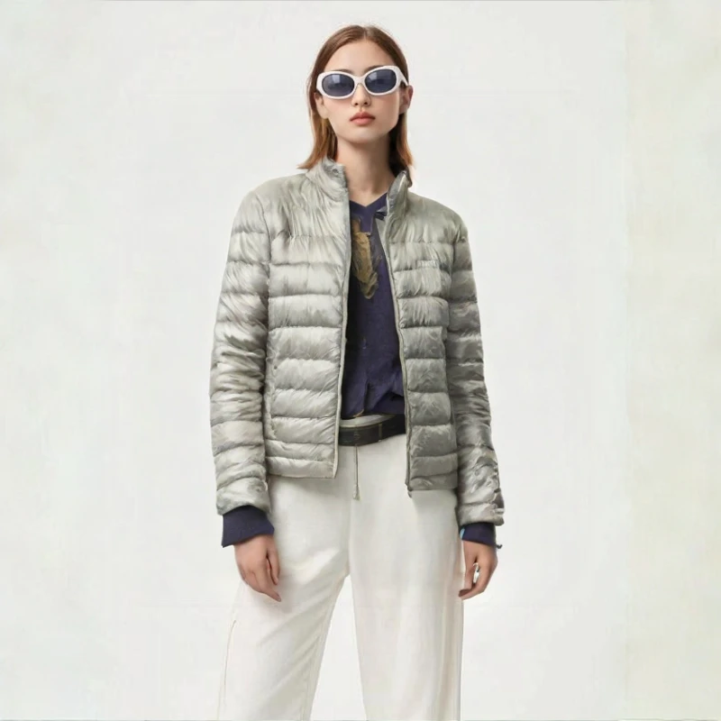 95新 MONCLER moncler蒙口荷叶袖薄款羽绒服女款外套/dd566女装