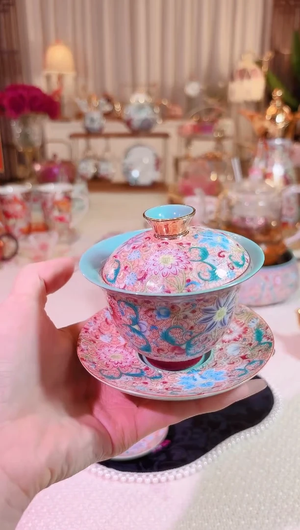 【闪购商品】瓷花开盛世-三才