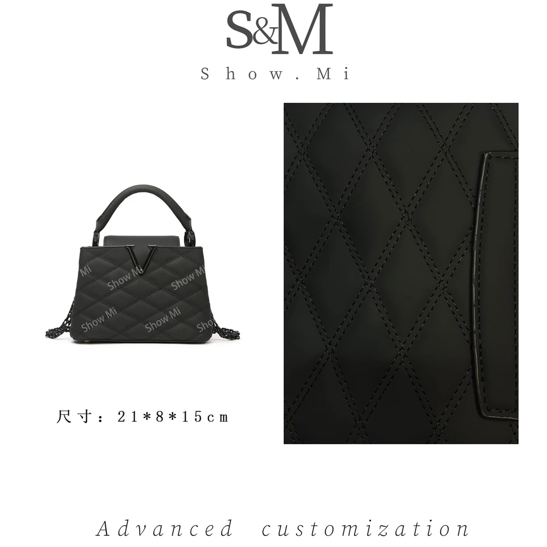 【Show Mi】SKL-7611-黑色-轻奢小众时尚百搭女士包包sm