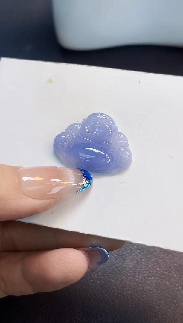 裸石翡翠风生05紫罗兰佛公20.3*26.8*4.1