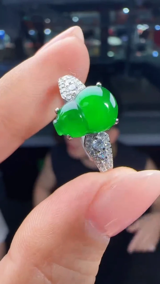 未镶嵌定制翡翠翡翠戒指3