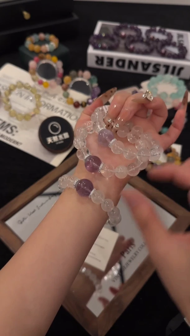 合金手链水晶白阿赛x3567