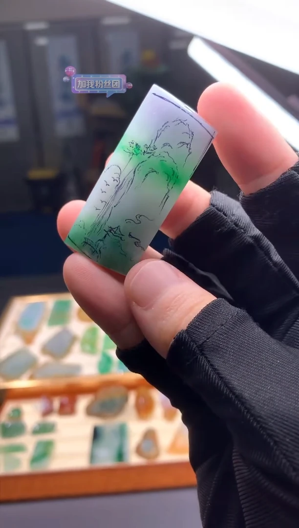 定制翡翠未镶嵌我**健天然翡翠裸石 （含工费）