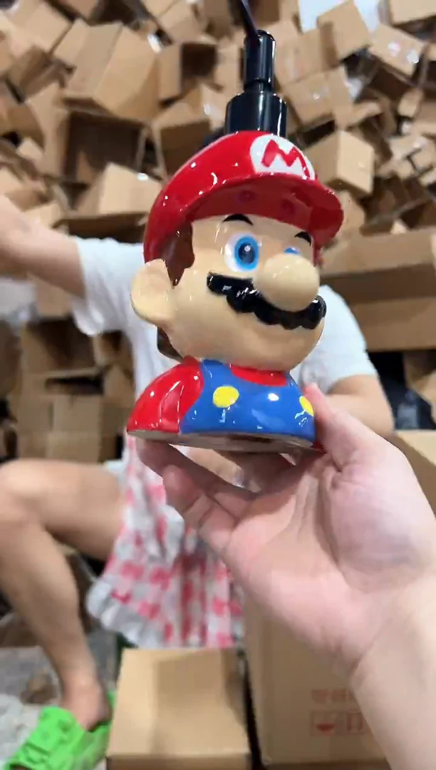 瓷片马里奥按压瓶