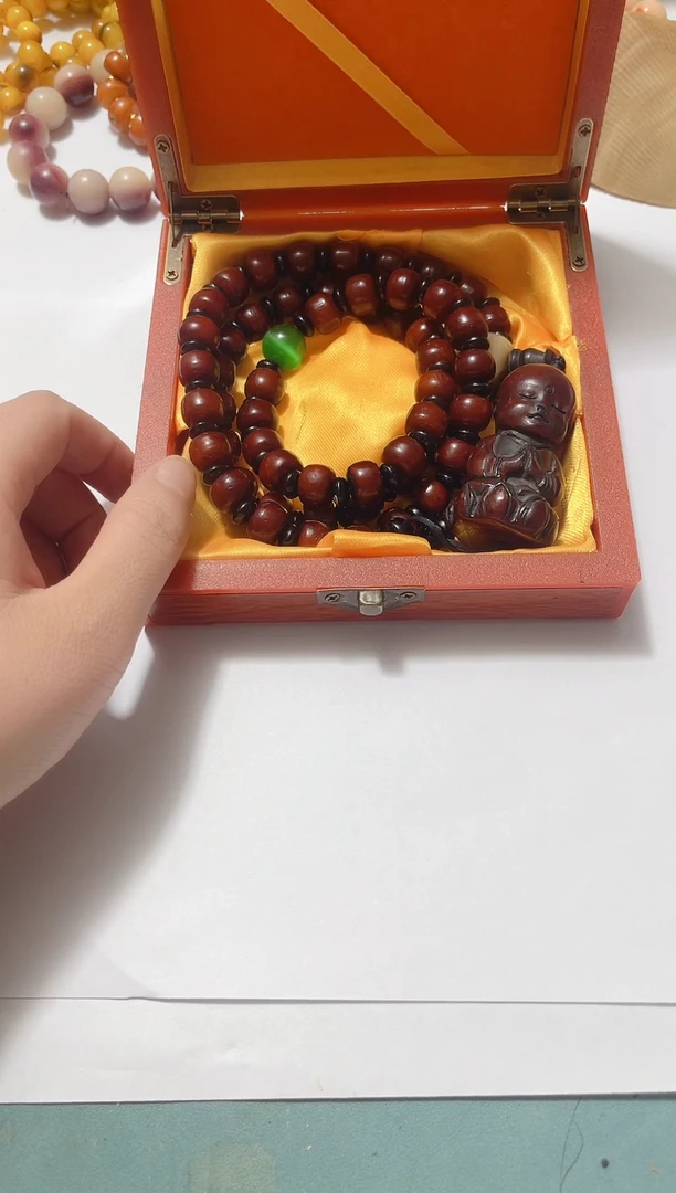 香榧木木质项链2541