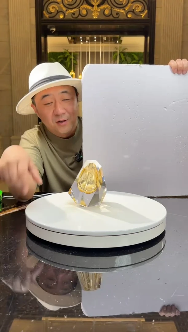 【闪购商品】茶宠AJ1010025金色砖石香薰瓶