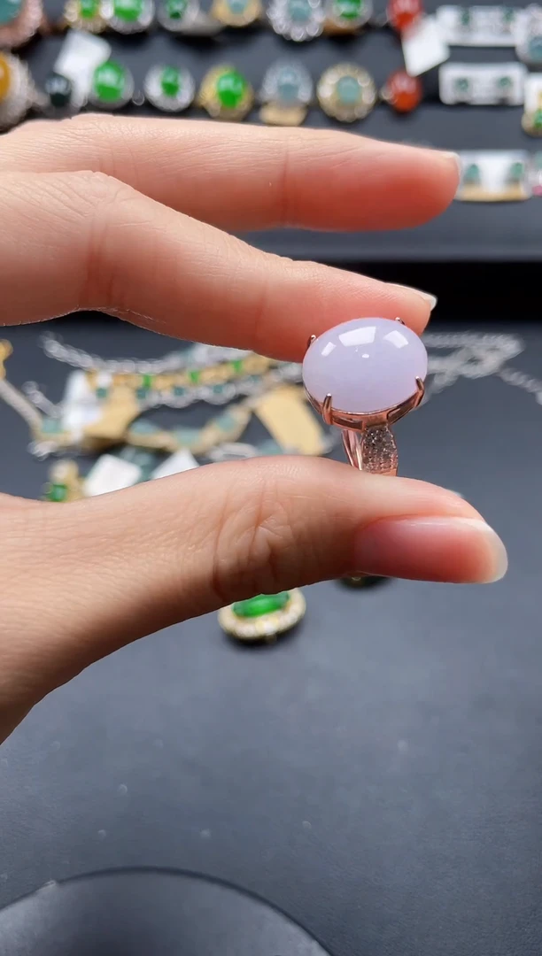 【闪购商品】翡翠戒指银S925镶嵌4576547