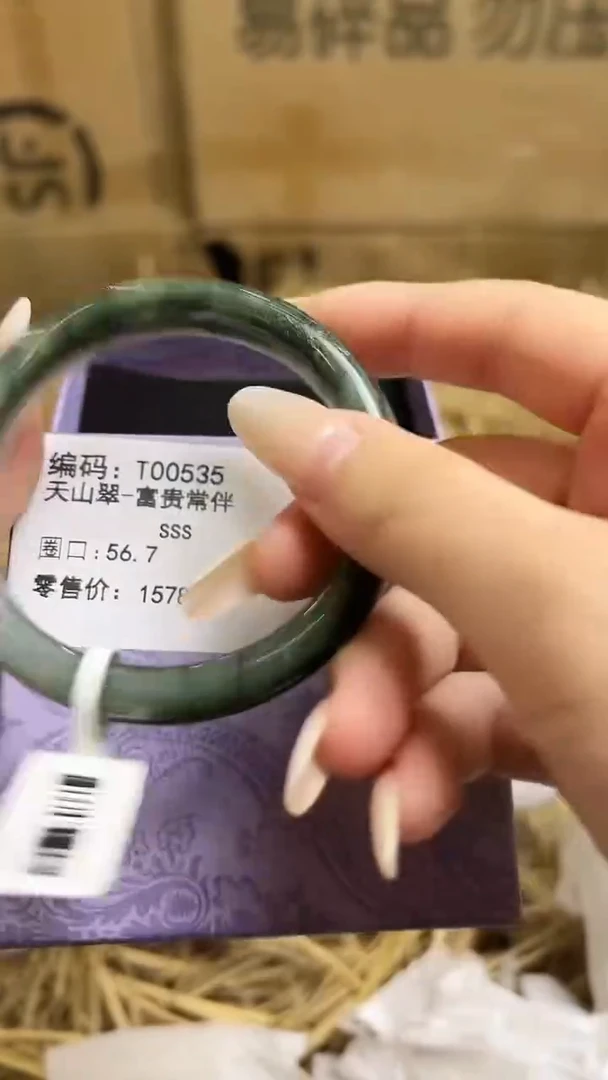 未镶嵌手镯石英质玉T00535