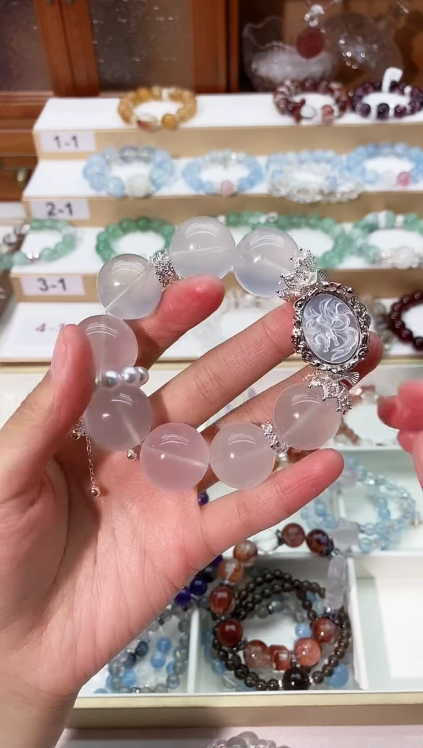 【闪购商品】水晶手串未镶嵌奶白晶手串