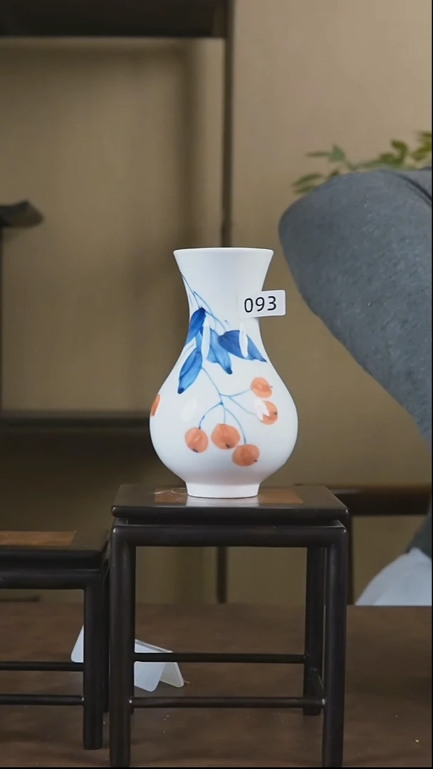 瓷片景德镇陶瓷小花瓶093