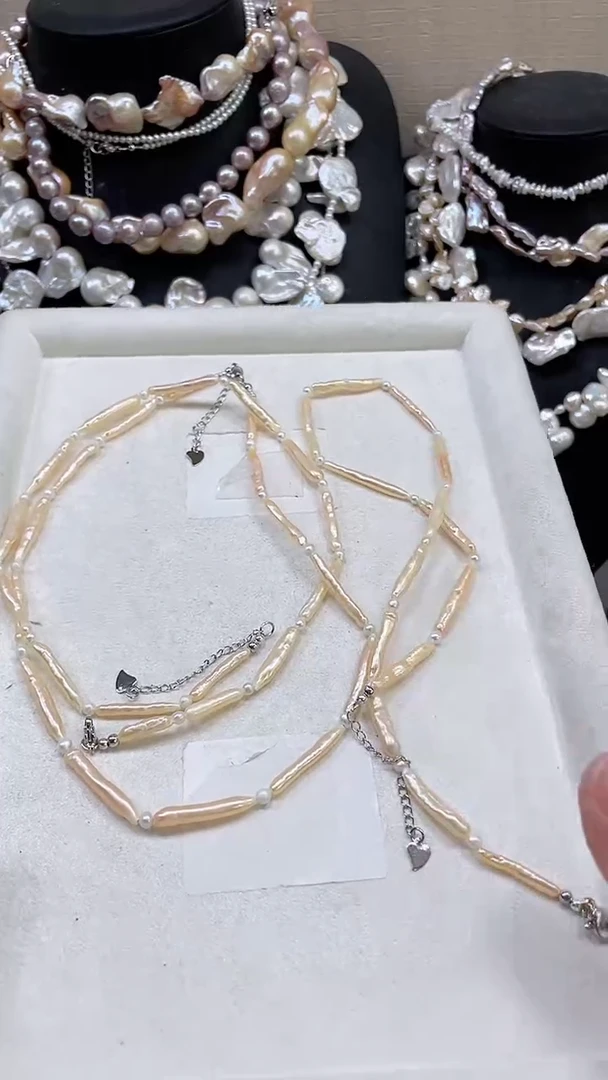 未镶嵌项链淡水珍珠【纯恬饰品】（多样性发货发一）