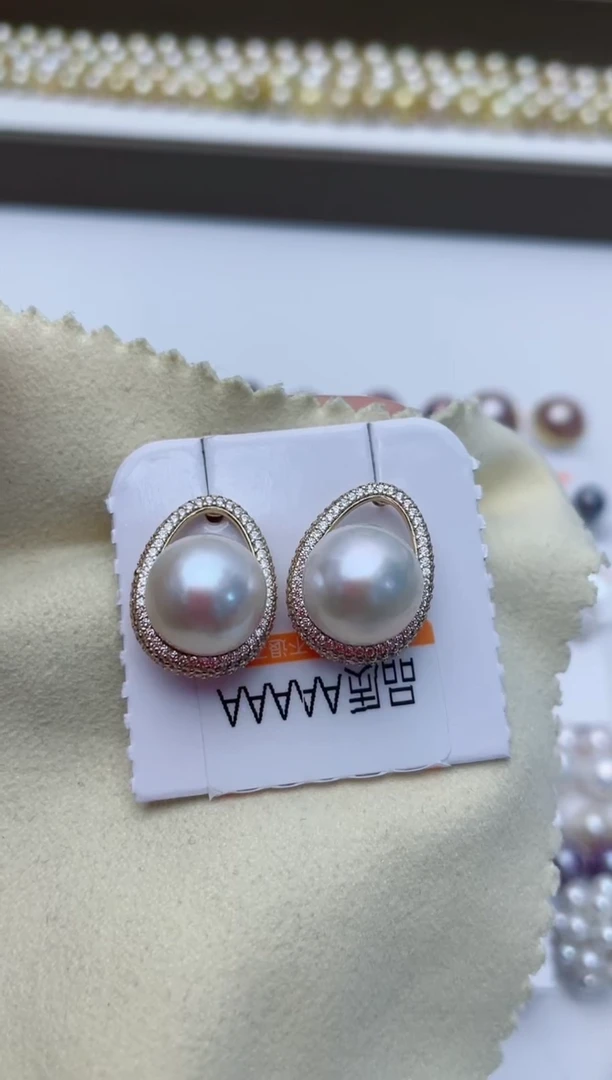 【闪购商品】淡水珍珠耳饰银S925镶嵌W48