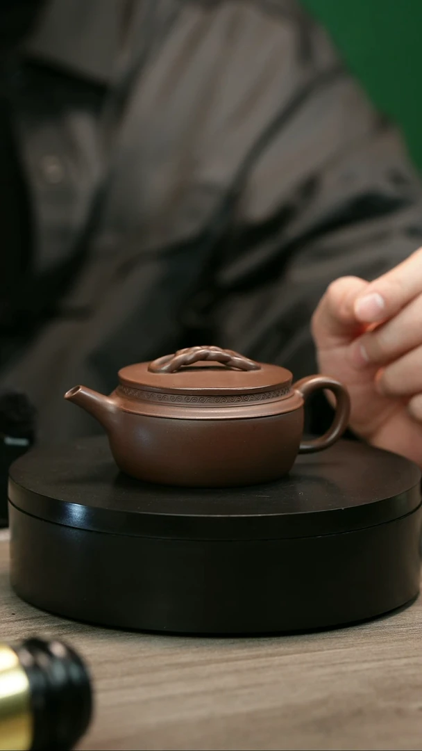 茶壶紫砂4**zH2384赵信军底槽青绳节汉瓦