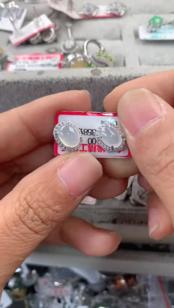 银S925镶嵌戒指翡翠888                 2