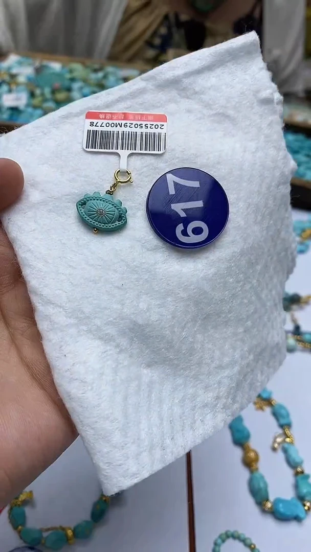 绿松石未镶嵌吊坠617