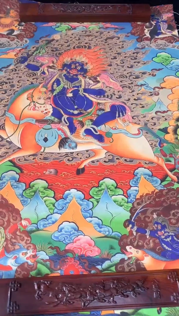 卷轴画074吉祥天母