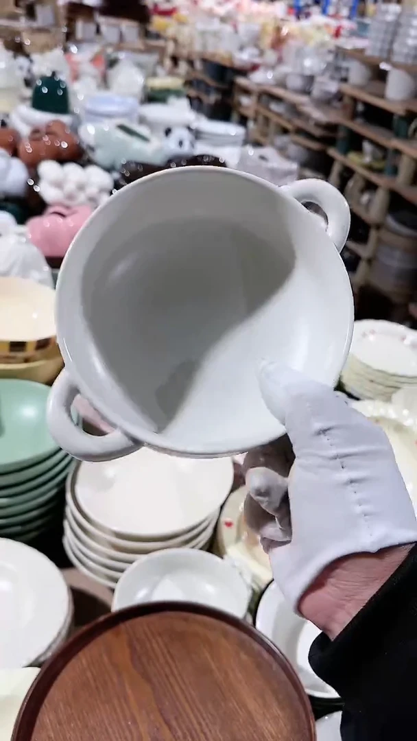 【闪购商品】瓷片胖胖双耳微瑕 凑满20元包邮