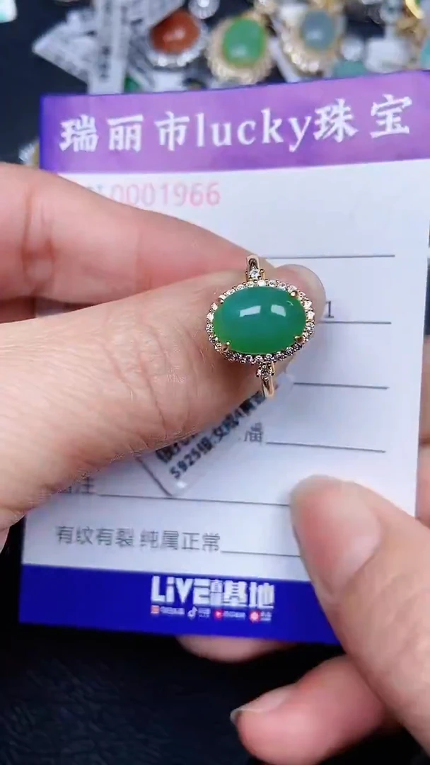 颈饰银S925镶嵌翡翠1966
