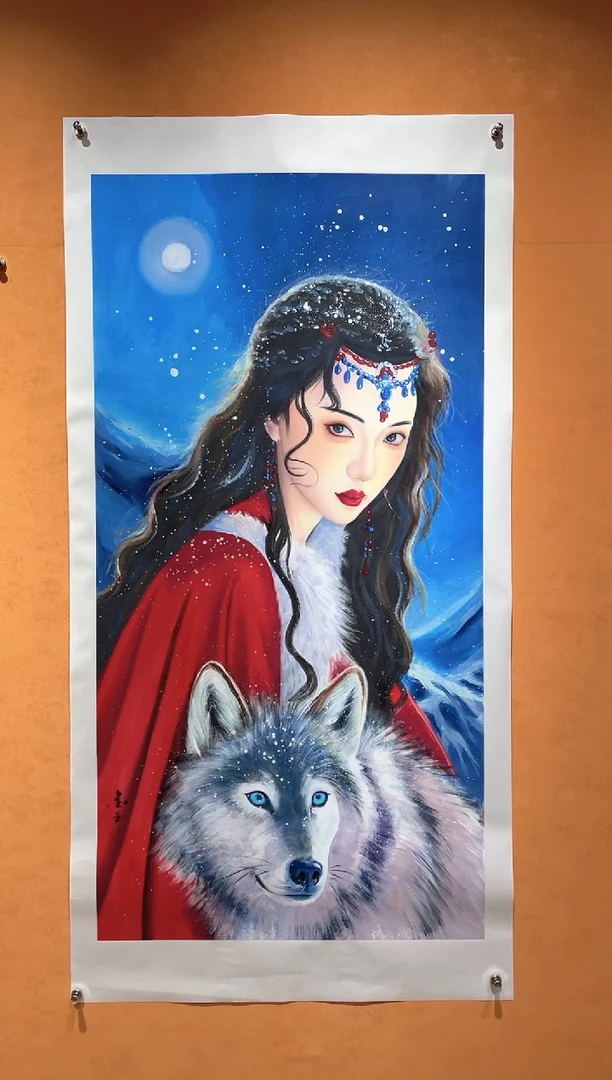 国画刘金玉教授亲笔手绘