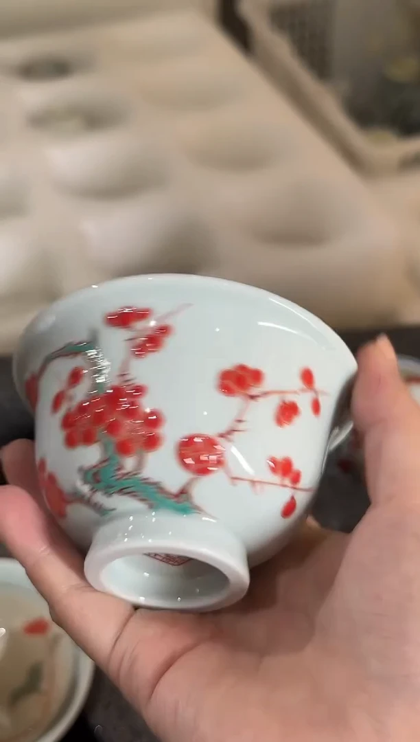 瓷片景德镇瓷器茶器茶杯