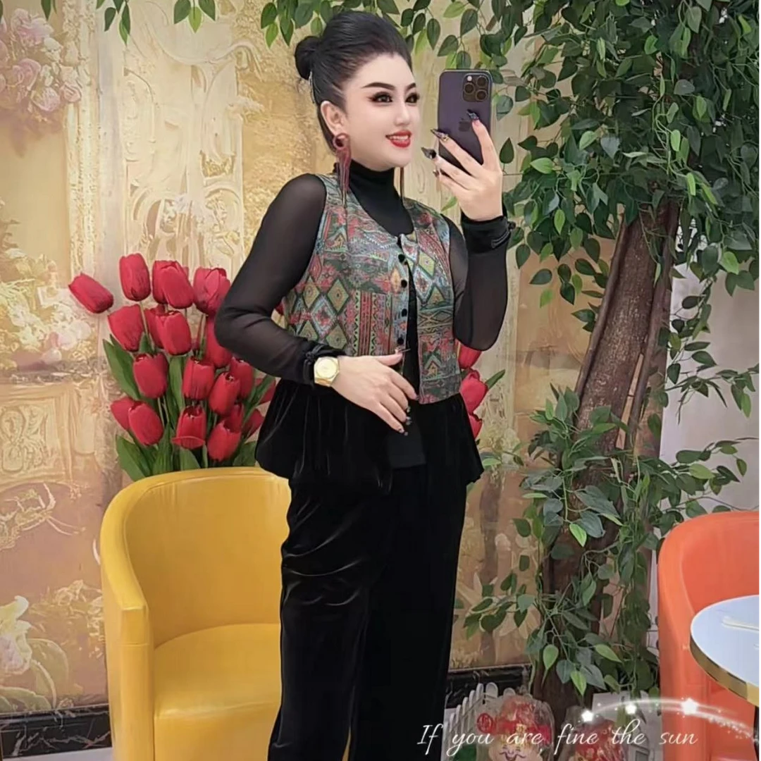 69106 国潮时尚潮流百搭气质修身网红三件套