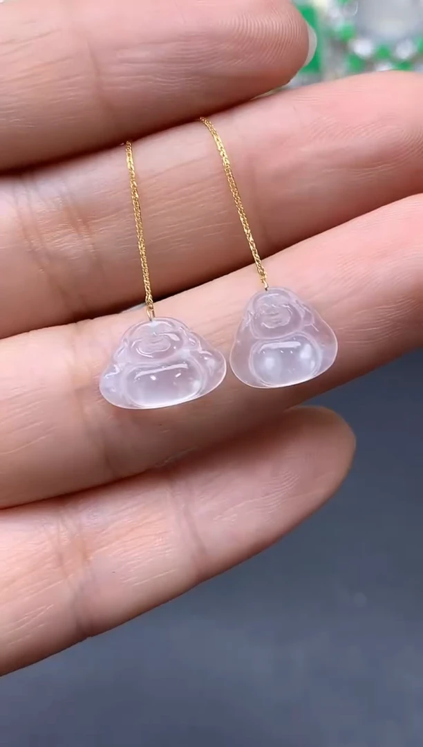 颈饰18K金镶嵌翡翠74-中国好珍宝