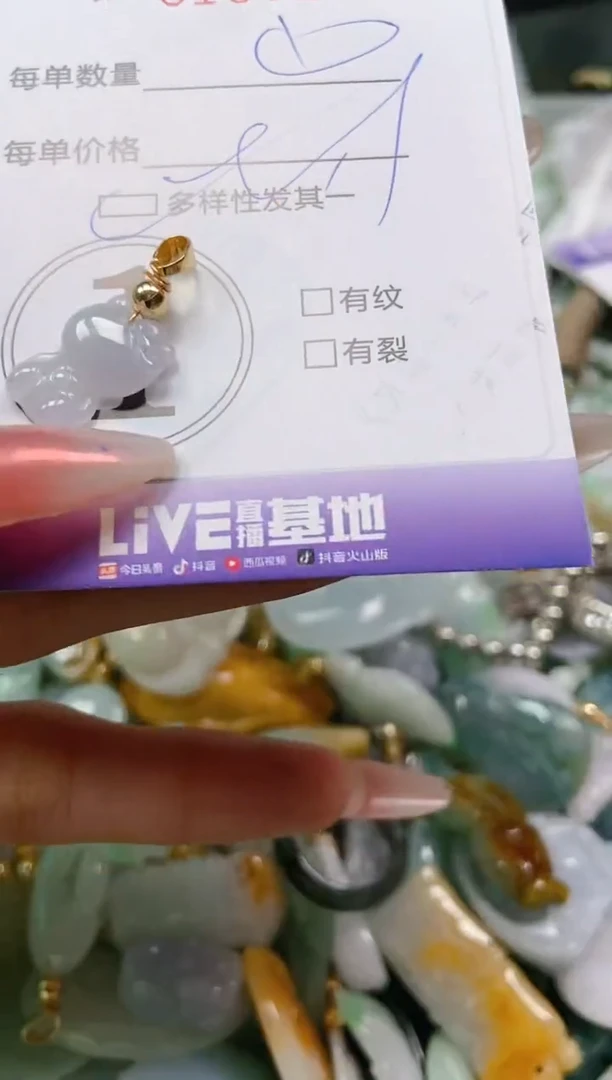 【闪购商品】翡翠颈饰未镶嵌闪购0105238多样性发其一