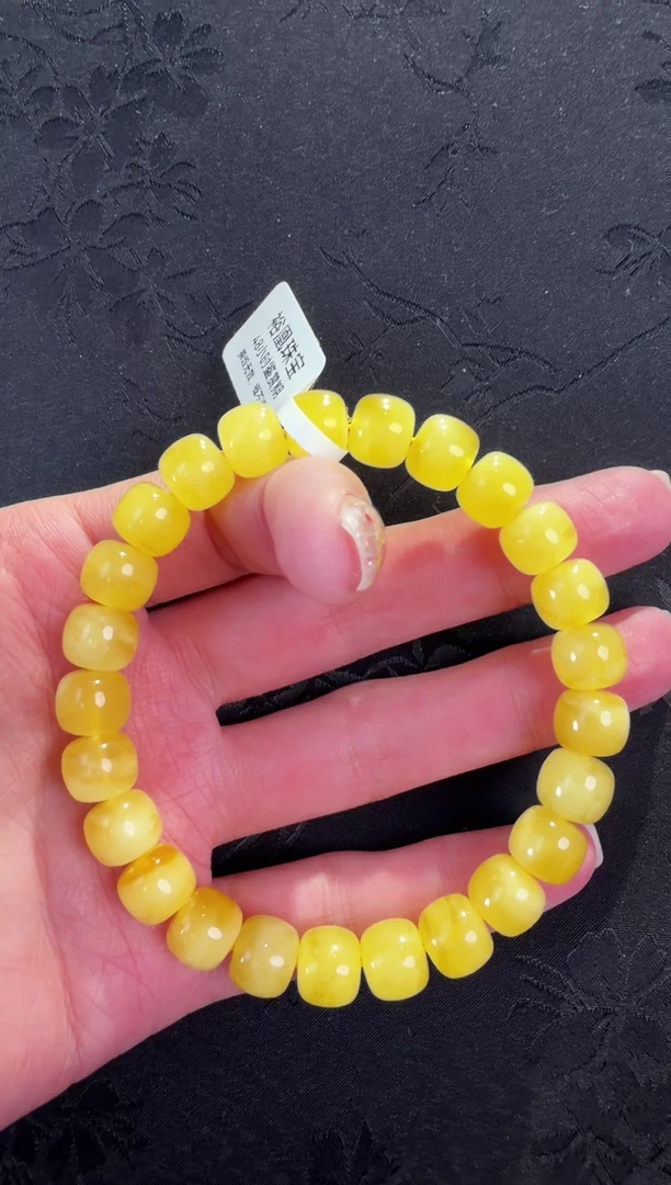 手串蜜蜡未镶嵌蜜蜡l老型珠手串9mm+