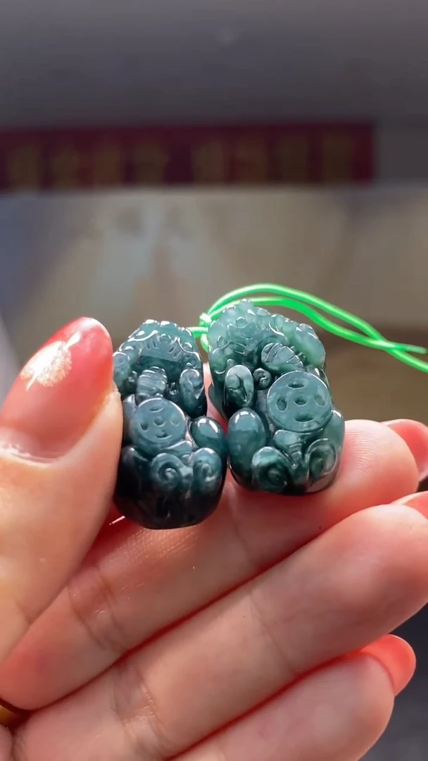 定制翡翠未镶嵌********524一对