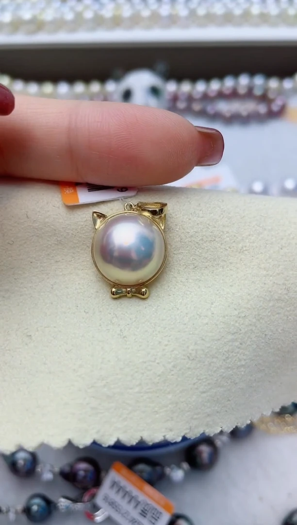 【闪购商品】拼合珍珠（马贝珠）颈饰18K金镶嵌W98