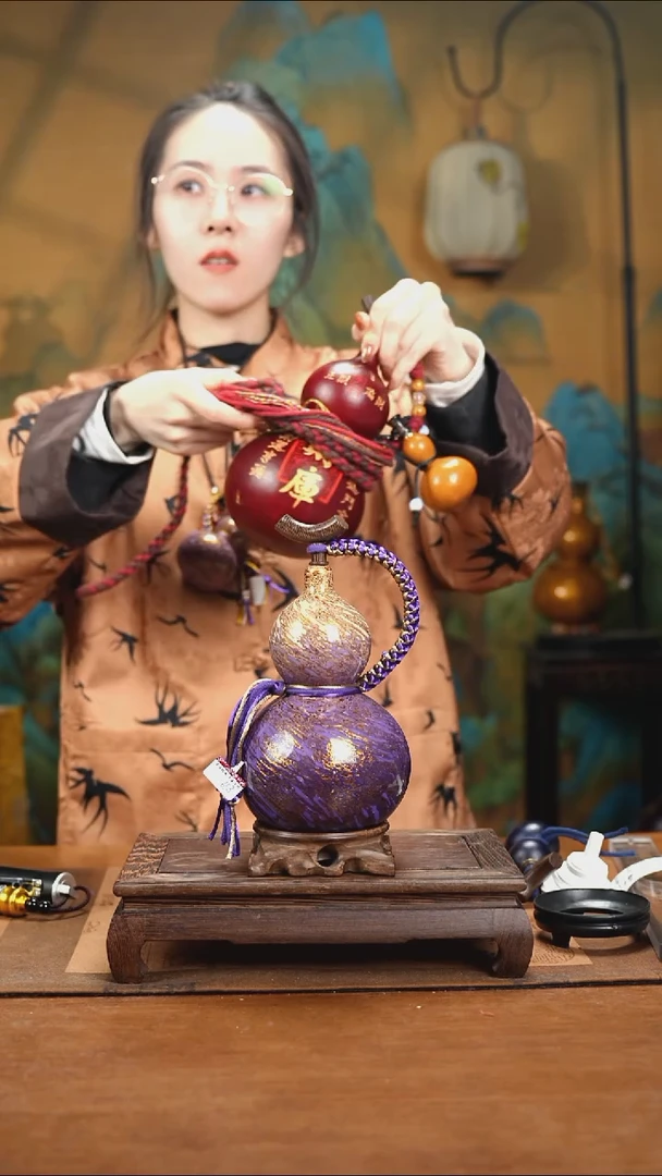 婠*WU057漆艺酒葫芦不包手串（85折）