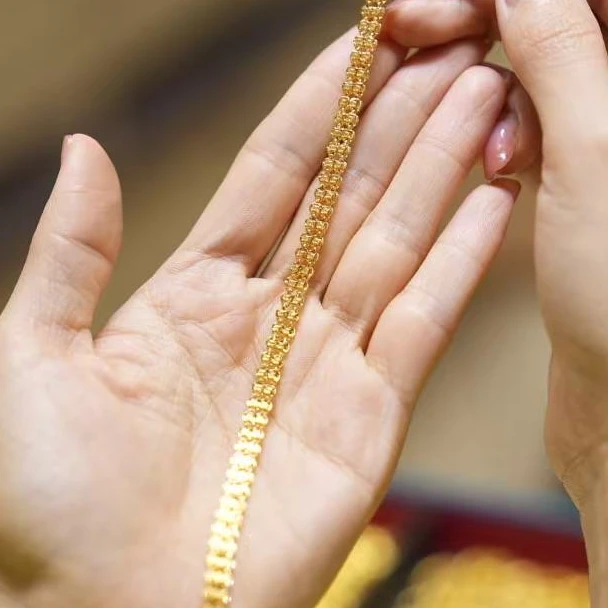 【澄澄专属】足金999环环相扣钱币手链 经典时尚百搭 5.81