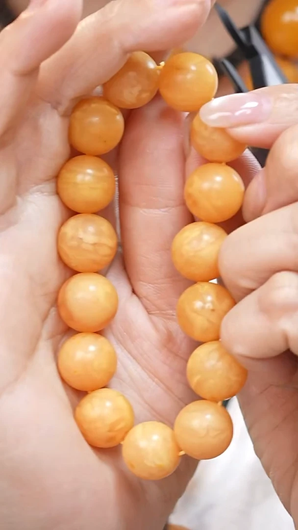 蜜蜡颈饰未镶嵌4303天然蜜蜡珠宝奇石云端妖孽石膏蜡全部保真