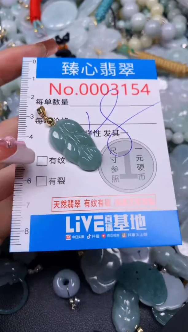 【闪购商品】翡翠颈饰未镶嵌含绳0003154