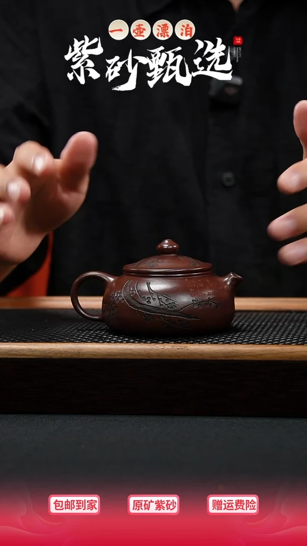 茶壶紫砂 一壶漂泊紫壶