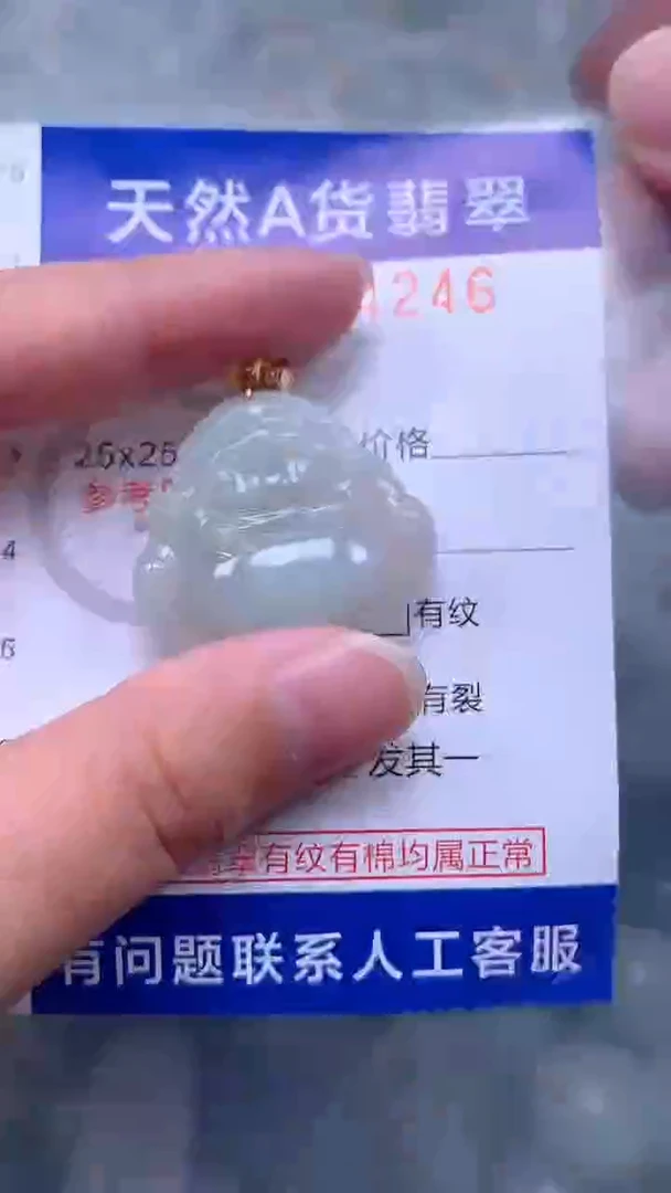 翡翠未镶嵌吊坠(不含链)1