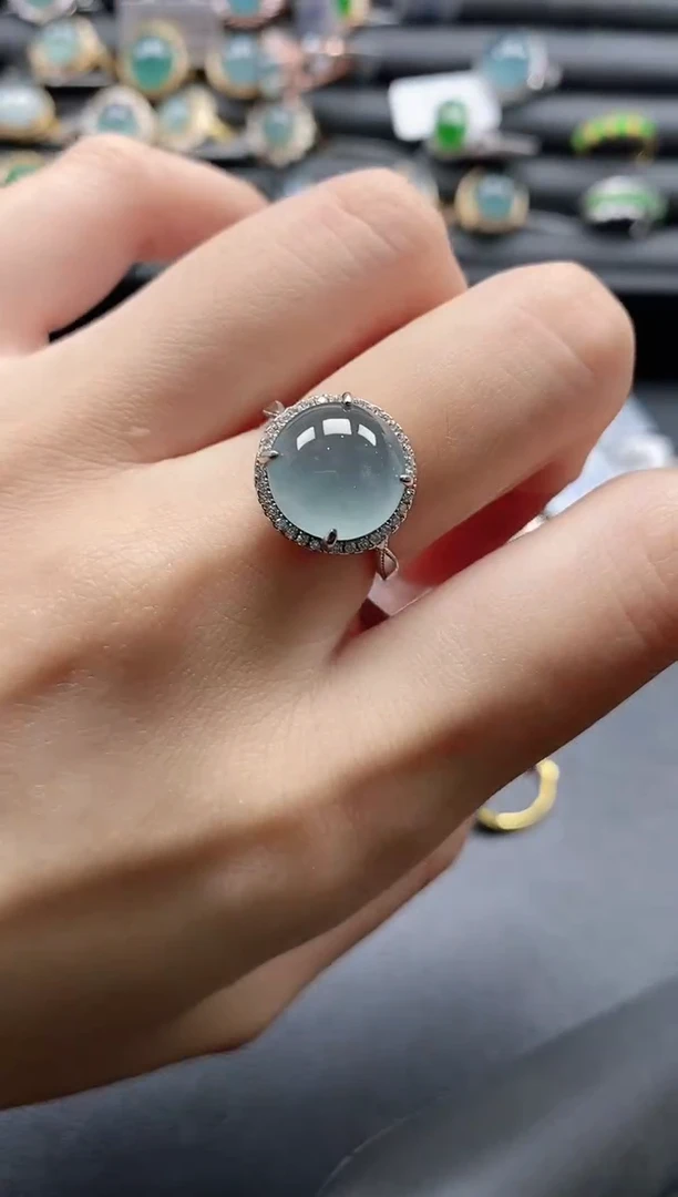 【闪购商品】翡翠戒指银S925镶嵌1111