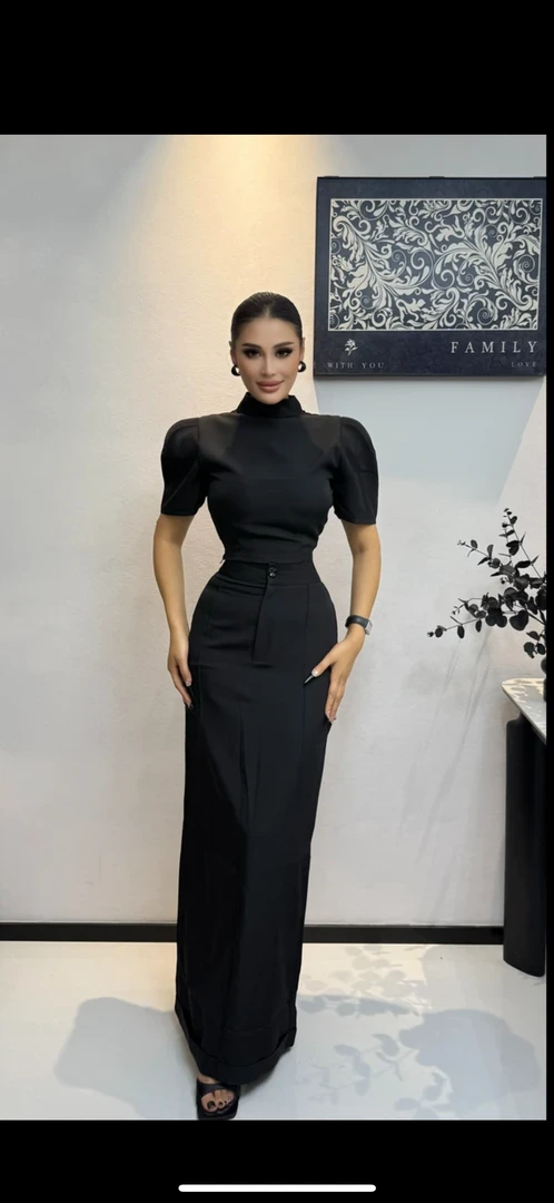 【MEYFIRA品牌高级设计款】新款49号短袖显瘦气质时尚休闲夏季黑色