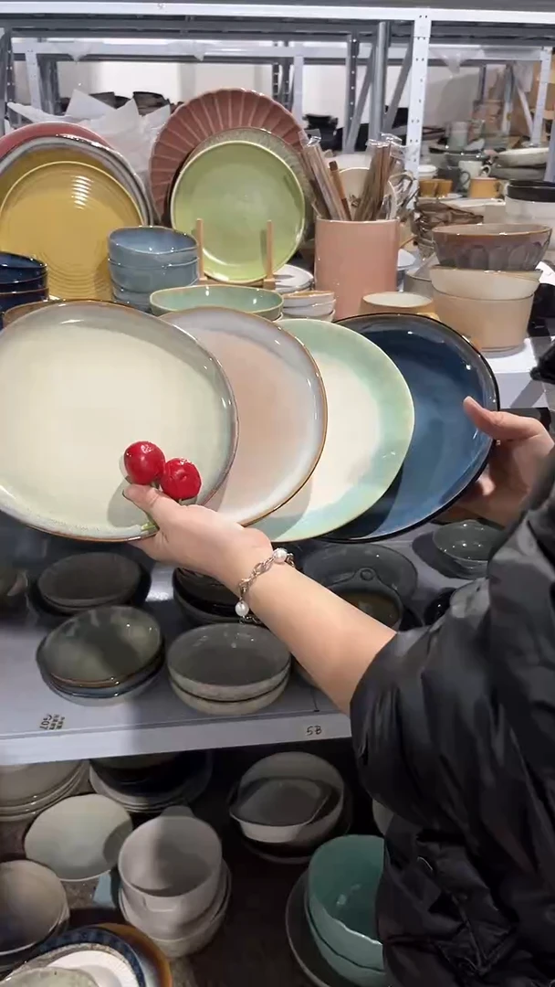 【闪购商品】瓷片外贸尾货瑕疵满20包邮X4 小盘组合