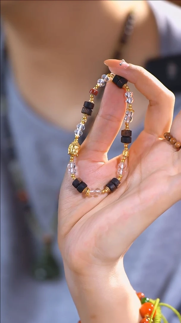 降真香手串/手链降真香白水小佛单圈