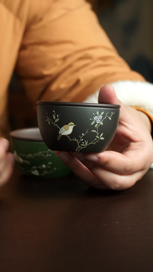 茶杯紫砂46号  宜兴紫砂原矿作品