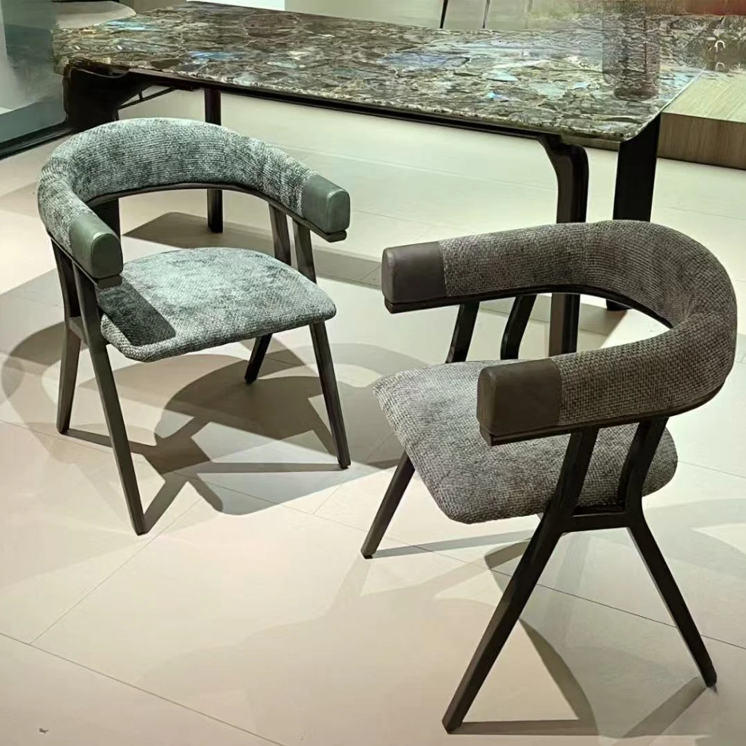 【亚瑟】简约轻奢北欧舒服高档创意时尚家用办公学习餐厅岛台椅子