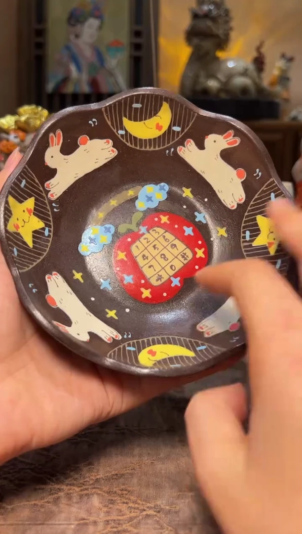 瓷片设计师手工手作款