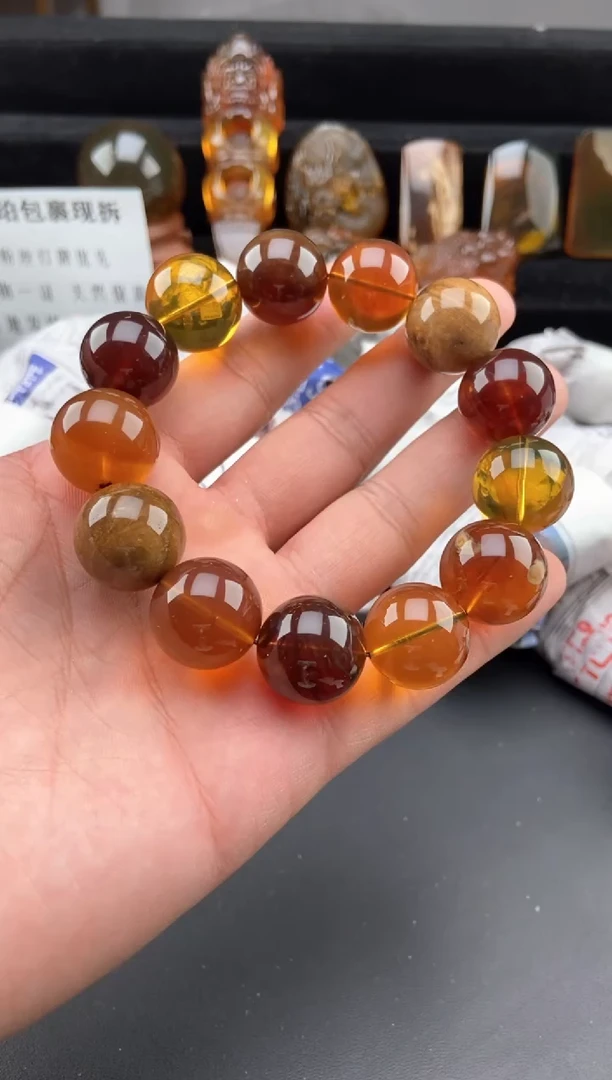 【闪购商品】琥珀手链未镶嵌多宝手串
