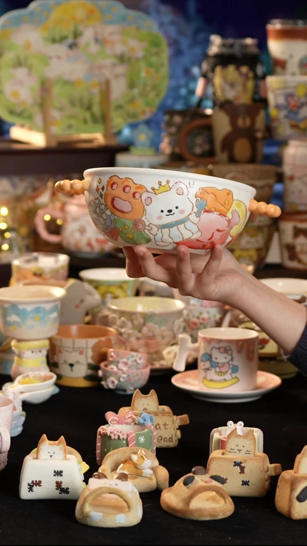 其他陶景德镇釉下彩手绘设计师款陶瓷