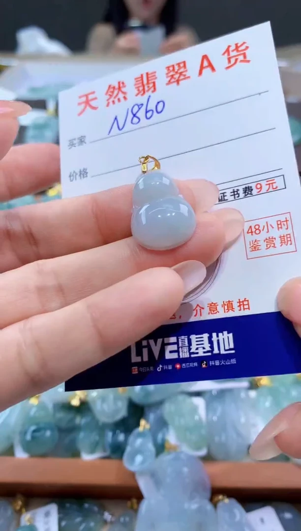 颈饰未镶嵌翡翠天然翡翠A货挂件