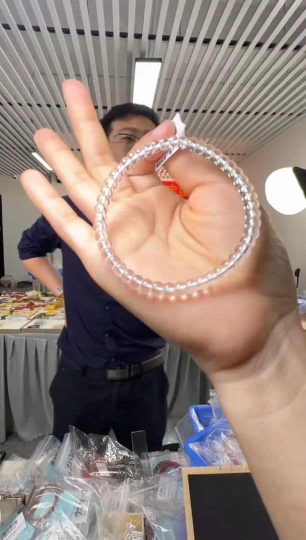 【闪购商品】水晶手串未镶嵌5mm+白水晶归圆药片手串