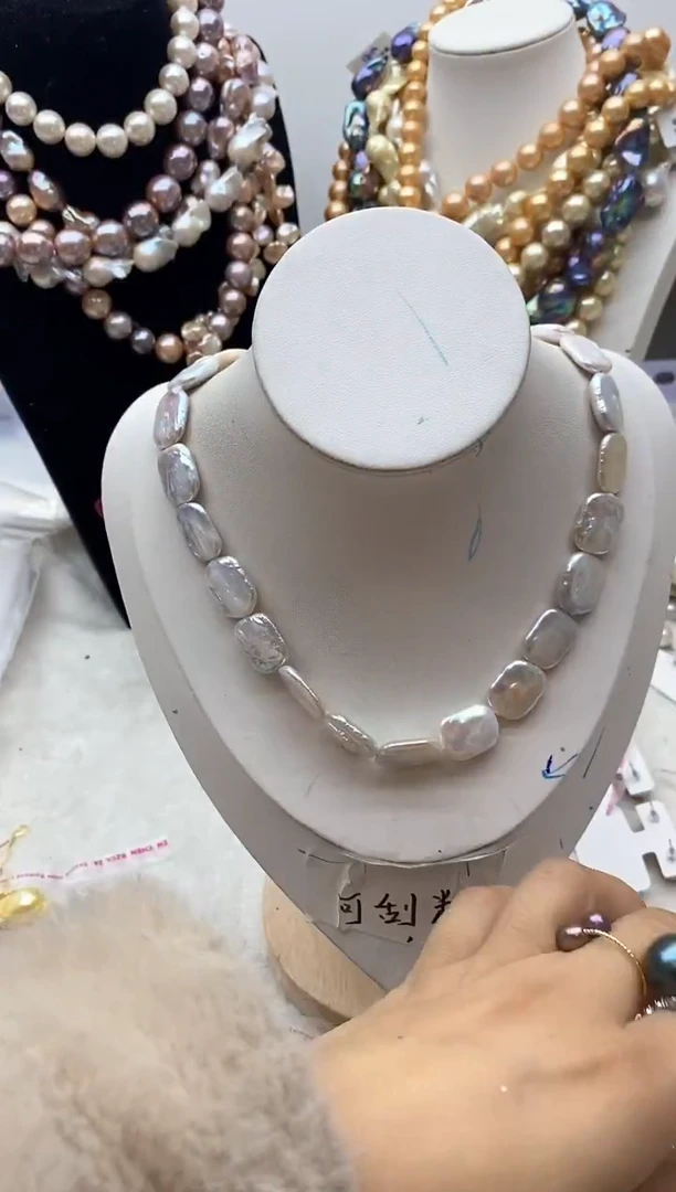 【闪购商品】淡水珍珠颈饰钛钢41