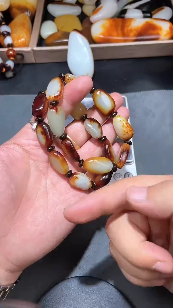 【闪购商品】和田玉（子料）手串未镶嵌YL-LL-2.4-5多样性发货